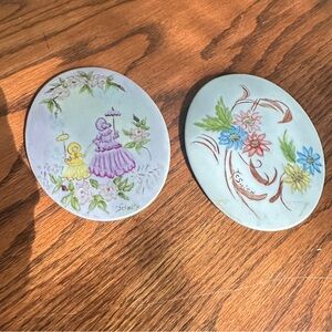 Vintage Hand-Painted Decorative Plaques